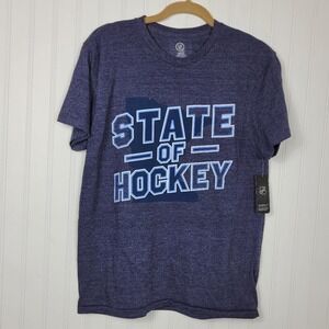NHL State of Hockey NWT Men's Gray/Blue T-Shirt Size M
